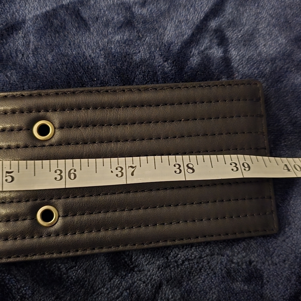 All Saints Stylish Black Leather Belt 100% Leather - Picture 7 of 7
